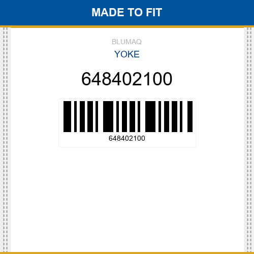 648402100 Yoke Made to fit for Daewoo - Doosan