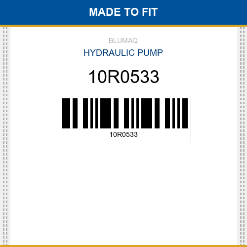 10R0533 Hydraulic pump Made to fit