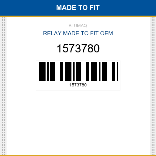 1573780 Relay Made to fit for VOLVO