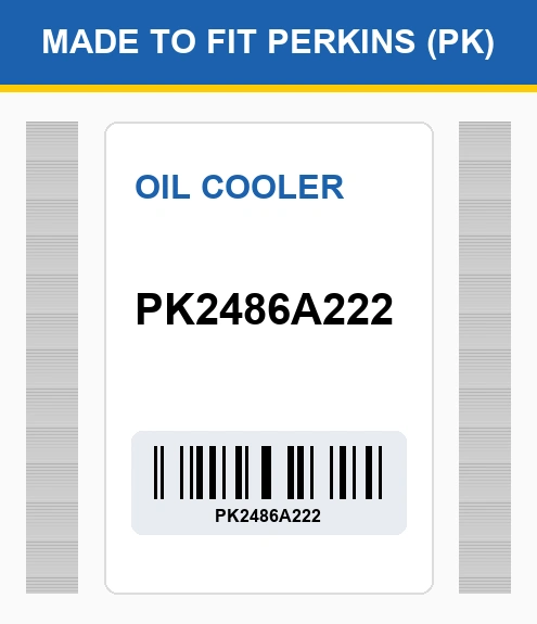 PK2486A222 Oil cooler Made to fit for PERKINS