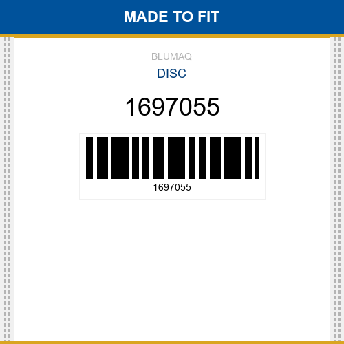 1697055 Disc Made to fit