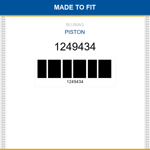 1249434 Piston Made to fit