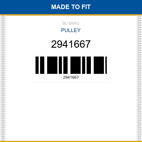 2941667 Pulley Made to fit