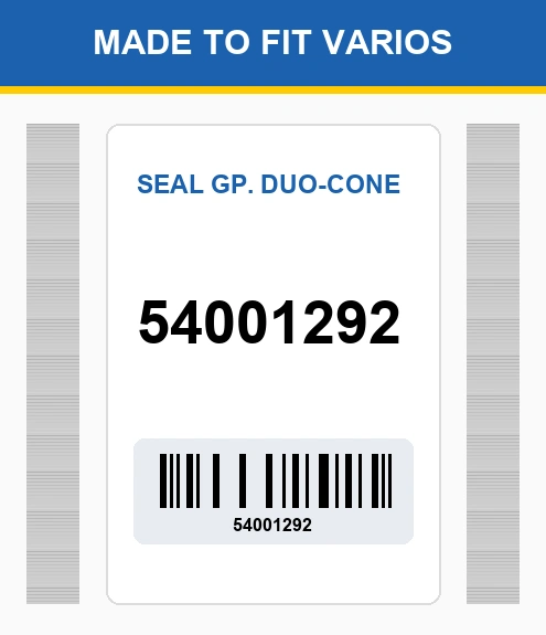 54001292 Seal gp. duo-cone Made to fit for VARIOS