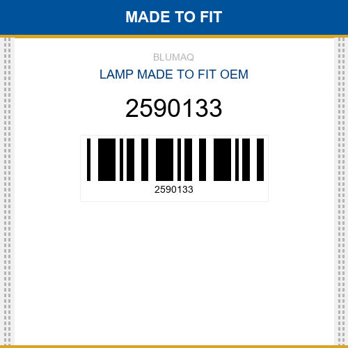 2590133 Lamp Made to fit for CATERPILLAR