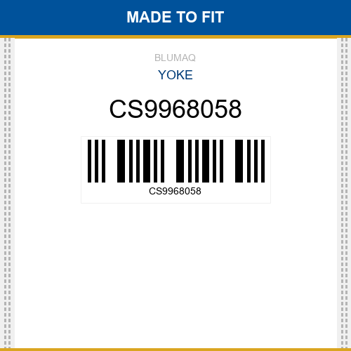 CS9968058 Yoke Made to fit for CASE
