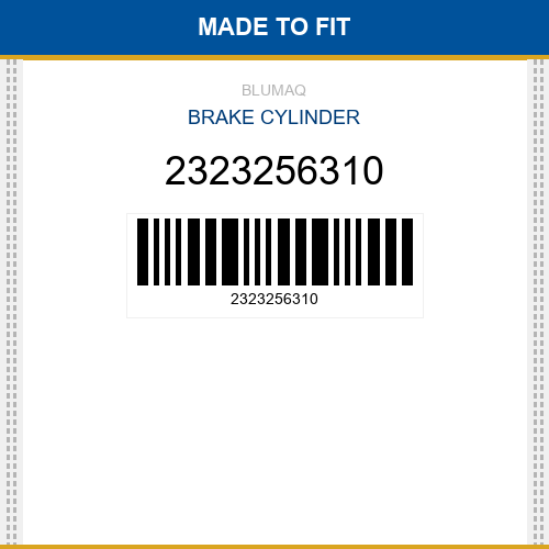 2323256310 Brake cylinder Made to fit for KOMATSU