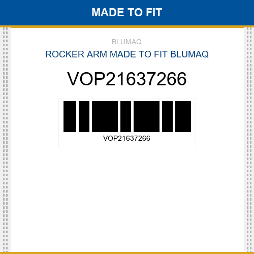 VOP21637266 Rocker arm Made to fit for VOLVO