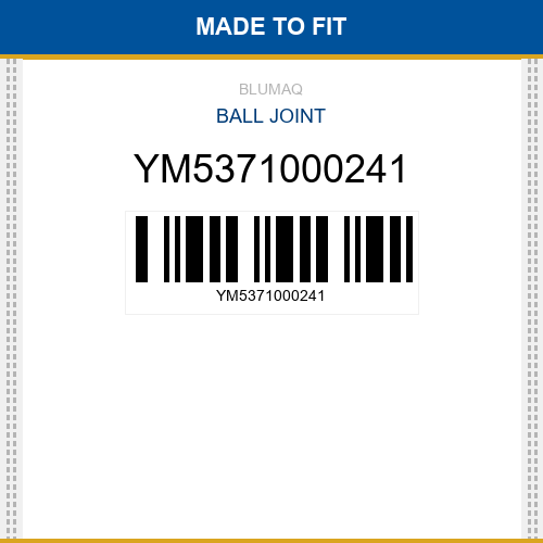 YM5371000241 Ball joint Made to fit for YANMAR