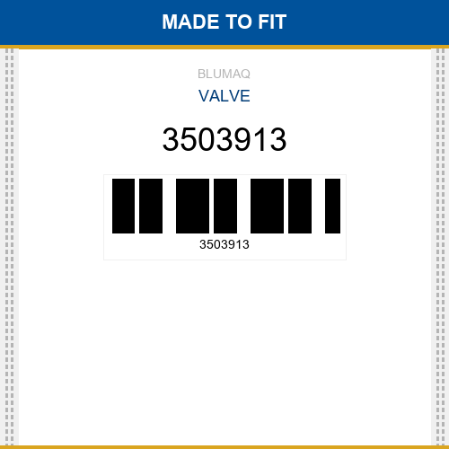 3503913 Valve Made to fit for CATERPILLAR
