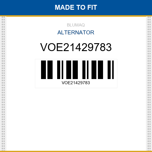 VOE21429783 Alternator Made to fit for VOLVO