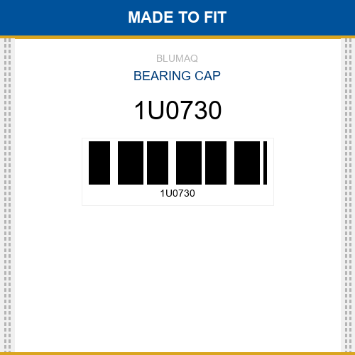 1U0730 Bearing cap Made to fit for CATERPILLAR