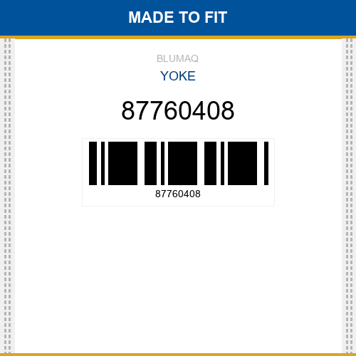 87760408 Yoke Made to fit for CASE