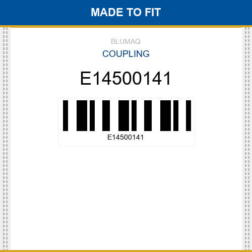 E14500141 Coupling Made to fit for VOLVO