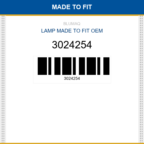 3024254 Lamp Made to fit
