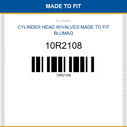 10R2108 Cylinder head w/valves Made to fit