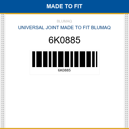 6K0885 Universal joint Made to fit for CATERPILLAR