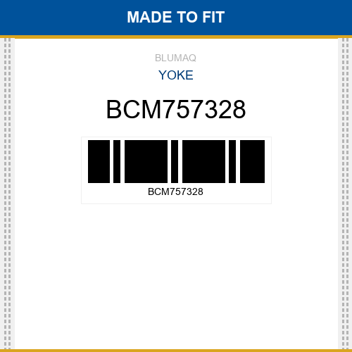 BCM757328 Yoke Made to fit for BOBCAT