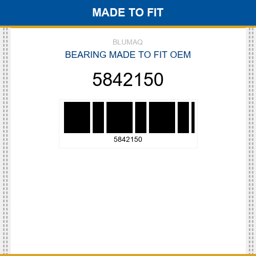 5842150 Bearing Made to fit