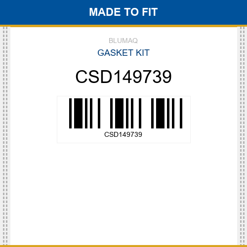 CSD149739 Gasket kit Made to fit for CASE
