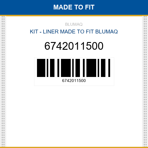 6742011500 Kit - liner Made to fit for KOMATSU