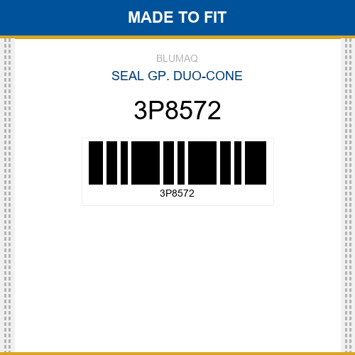 3P8572 Seal gp. duo-cone Made to fit for CATERPILLAR