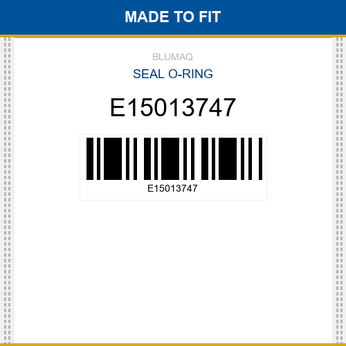 E15013747 Seal o-ring Made to fit for VOLVO