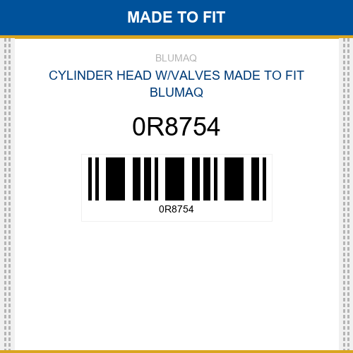 0R8754 Cylinder head w/valves Made to fit for CATERPILLAR