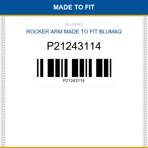 P21243114 Rocker arm Made to fit for VOLVO