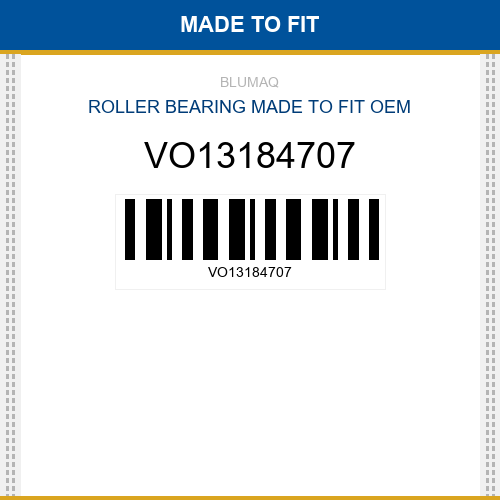VO13184707 Roller bearing Made to fit for VOLVO