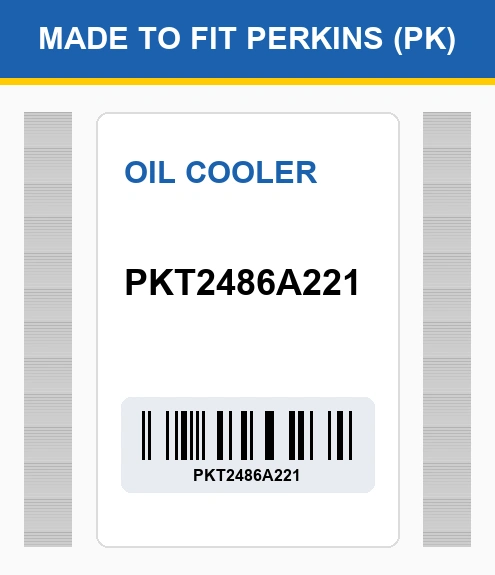 PKT2486A221 Oil cooler Made to fit for PERKINS