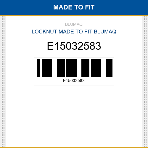 E15032583 Locknut Made to fit for VOLVO