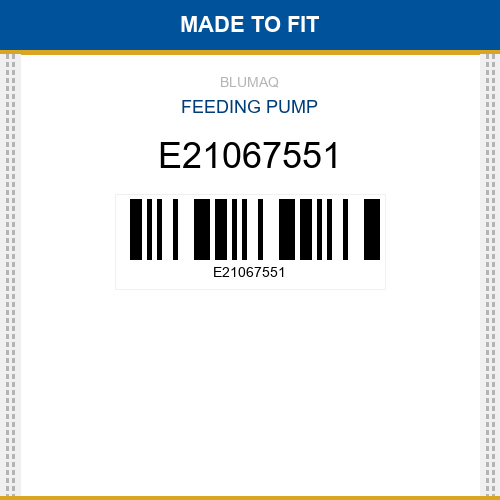 E21067551 Feeding pump Made to fit for VOLVO