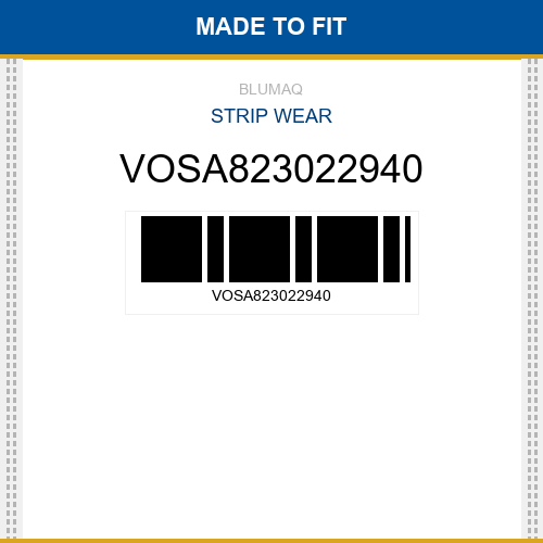 VOSA823022940 Strip wear Made to fit for VOLVO