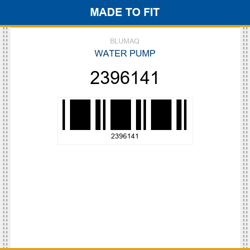 2396141 Water pump Made to fit for CATERPILLAR