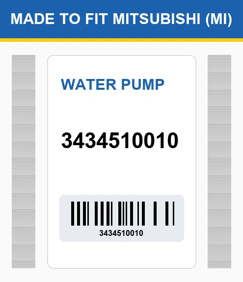 3434510010 Water pump Made to fit for MITSUBISHI
