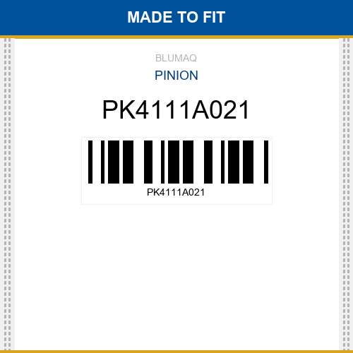 PK4111A021 Pinion Made to fit for PERKINS