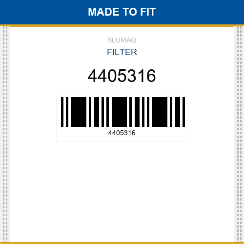4405316 Filter Made to fit for CATERPILLAR