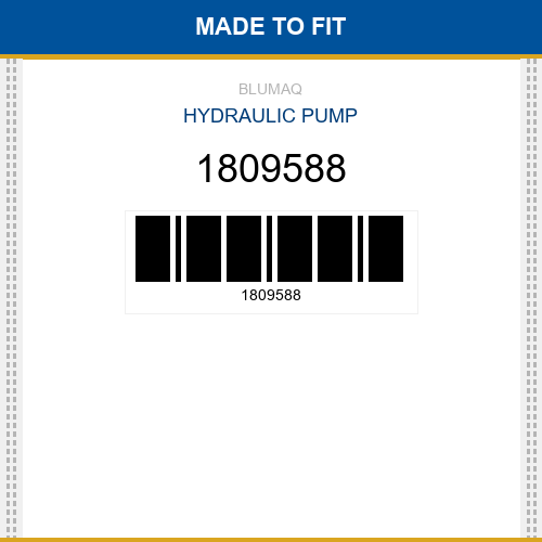 1809588 Hydraulic pump Made to fit
