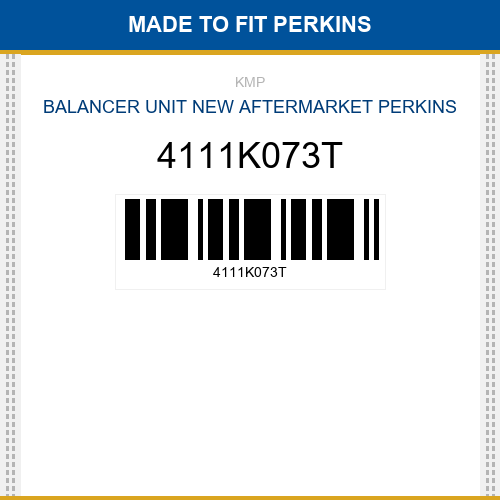 4111K073T Balancer unit Made to fit for PERKINS