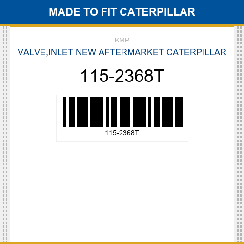 115-2368T Valve,inlet Made to fit