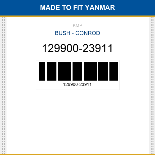 129900-23911 Bush - conrod Made to fit for YANMAR