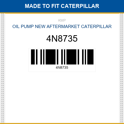4N8735 Oil pump Made to fit for CATERPILLAR