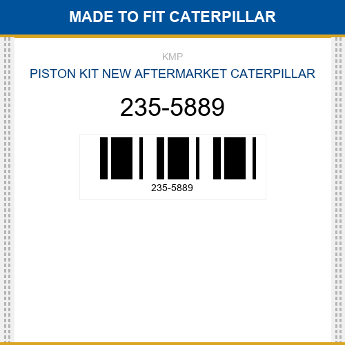 235-5889 Piston kit Made to fit for CATERPILLAR