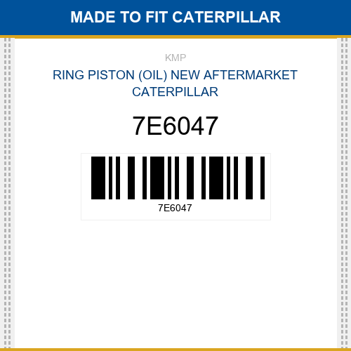 7E6047 Ring piston (oil) Made to fit for CATERPILLAR