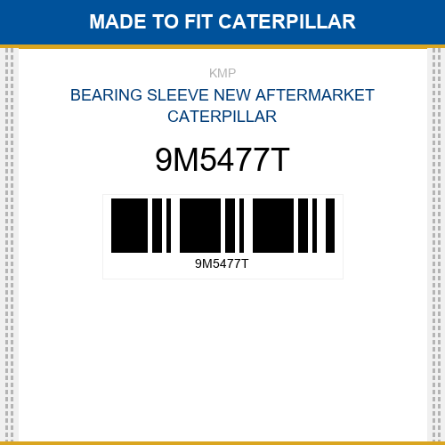 9M5477T Bearing sleeve Made to fit for CATERPILLAR