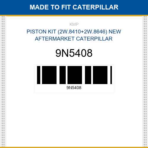 9N5408 Piston kit (2w.8410+2w.8646) Made to fit for CATERPILLAR