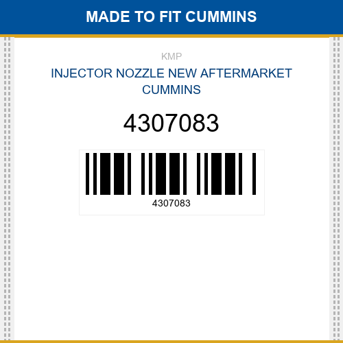 4307083 Injector nozzle Made to fit for CUMMINS