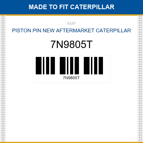 7N9805T Piston pin Made to fit for CATERPILLAR