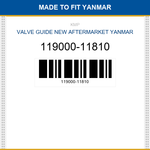 119000-11810 Valve guide Made to fit for YANMAR